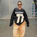 IFOMT Casual Oversized Jersey Pullover Sweater