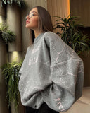 IFOMT Streetwear Knitted Pullover Sweater
