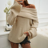 IFOMT Loose Pullover Long Sleeved Sweater