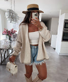 IFOMT Needle Imitation Wool Knitted Sweater