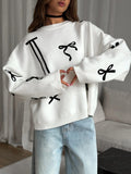 IFOMT Round Neck Loose Pullover Sweater