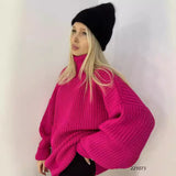 IFOMT Loose Fit High-necked Wool Knitted Sweater