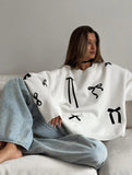 IFOMT Round Neck Loose Pullover Sweater