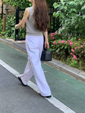 clothes 2024 Summer New Dongdaemun Ou * Ce Cotton Linen Summer Cool Trousers Straight Casual Pants