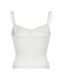 IFOMT Vivien Mesh Tank Top with Bow Detail
