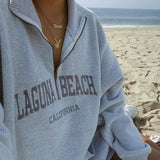 IFOMT Yashika Letter Print Sweatshirt