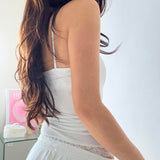 IFOMT Vivien Mesh Tank Top with Bow Detail
