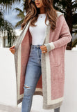 IFOMT Hooded Long Cardigan Sweater Jacket