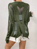 IFOMT Loose Streetwear Hollow Design Sweater