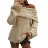 IFOMT Loose Pullover Long Sleeved Sweater