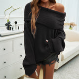 IFOMT Loose Pullover Long Sleeved Sweater