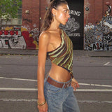 IFOMT Ryann One Shoulder Printed Top