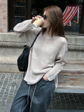 IFOMT Long-sleeved Hollow Knitted Sweater