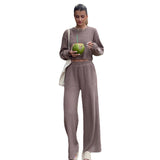 comfy school outfits 2024 Women's Clothing Autumn and Winter New Casual Sweater Suit Two-Piece Set for Women