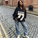 IFOMT Casual Oversized Jersey Pullover Sweater