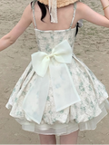 Ifomt Bow Flower Bud Princess Corset Dress