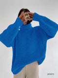 IFOMT Loose Fit High-necked Wool Knitted Sweater