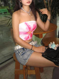 IFOMT Alexys Lace Strapless Top