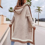 IFOMT Hooded Long Cardigan Sweater Jacket