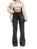 IFOMT Mid Waist Washed Boyfriend Jeans