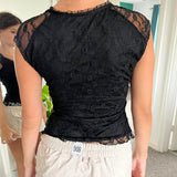 IFOMT Ruwayda V-Neck Lace Top