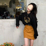 grunge outfits Spring 2024 Hepburn Style Royal Sister Wear High Cold Fried Street High Waist Sweater Skirt Two-Piece Suit