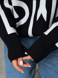 IFOMT Loose Pullover Women's Knitted Sweater