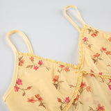 IFOMT Cara Floral Print Mesh Tank Top