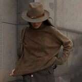 IFOMT Distressed Turtleneck Pullover Sweater
