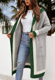 IFOMT Hooded Long Cardigan Sweater Jacket