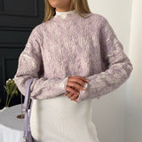 IFOMT Loose Casual Knitted Pullover Sweater