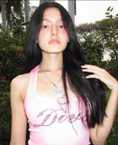 IFOMT Diva Letter Print Crop Top