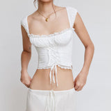 IFOMT Nashly Lace Detailed Top
