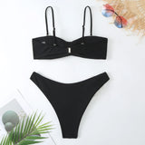 IFOMT Sexy Women Swimsuit 2024 Lace Up Bikini Micro Bikinis Set Female Swimwear 3D Floral Bathing Suit Thong Biquini Swimming Suits