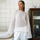 IFOMT Transparent Knit Sweater