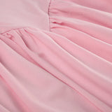 IFOMT Sweet Pink Spaghetti Strap Corset Dress