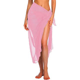 IFOMT Womens Beach Long&Short Short Skirt Sarong Swimsuit Coverups Summer Bikini Wrap Sheer Scarf for Swimwear Cover-ups