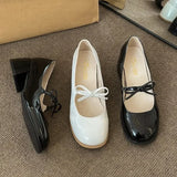 IFOMT  Block Heels For Women Pumps Slip On Comfortable High-Heeled Shoes Mary Jane Sandals Ladies Shallow Mouth Basketball Platform Lac