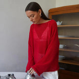 IFOMT Transparent Knit Sweater