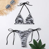 IFOMT Fish Scales Shiny Halter Triangle Bikinis Set Swimwear Women Micro Thong Swimsuits Swimming Suit Biquinis Bikinis Mujer Swim