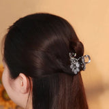 IFOMT 2024 New Fashion Alloy Rhinestone Hair Grab Clips For Women Ladies Summer Elegant Trendy Ponytail Hair Holder Accessories