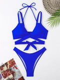 IFOMT Bikini Women Swimsuit 2024 New Solid Sling Lace Up Bikinis Set Sexy Thong Swimwear Summer Two Piece Beach Bathing Suit Female