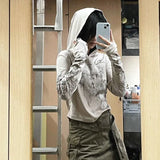 IFOMT Sweet Cool Loose Hoodie Tops Women 2024 Early Autumn New Sweatshirts Mujer Y2k Slim Fit Long Sleeve Pullover