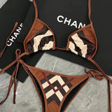 IFOMT Brand Luxury Design 2024 Summer Bikini 2 Piece Set For Women Sexy Swimwear Praia Swimsuit Ladies Biquini Maio Tankini Clothes