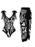 IFOMT 2024 String One Piece Swimsuit & Vent Skirt Padded Sexy Swimwear Women Bathing Suit Female Swimming Summer Beachwear Bodysuit