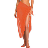 IFOMT Womens Beach Long&Short Short Skirt Sarong Swimsuit Coverups Summer Bikini Wrap Sheer Scarf for Swimwear Cover-ups