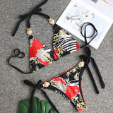 IFOMT Summer Sexy Print Bikinis 2024 Women's Swimwear Female Swimsuit Swimming Bathing Suits Brazilian Bikini Set Beachwear Bather