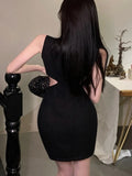 IFOMT Korean Elegant Fashion Luxury Slim Party Dresses For Women 2024 New High Street Sleeveless Sexy Summer Dress Y2k Vestidos