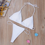 IFOMT Sexy Micro Bikini Sets Thong Triangle Swimsuit Brazlian Bathing Suit Summer Solid Swimwear Biquini Swimming Pool Beachwear 2023