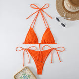 IFOMT New Style Bikinis Set Sexy Solid Plaid Bikini Swimsuit Push Up Swim Swimwear 2 Piece Colorful Biquinis